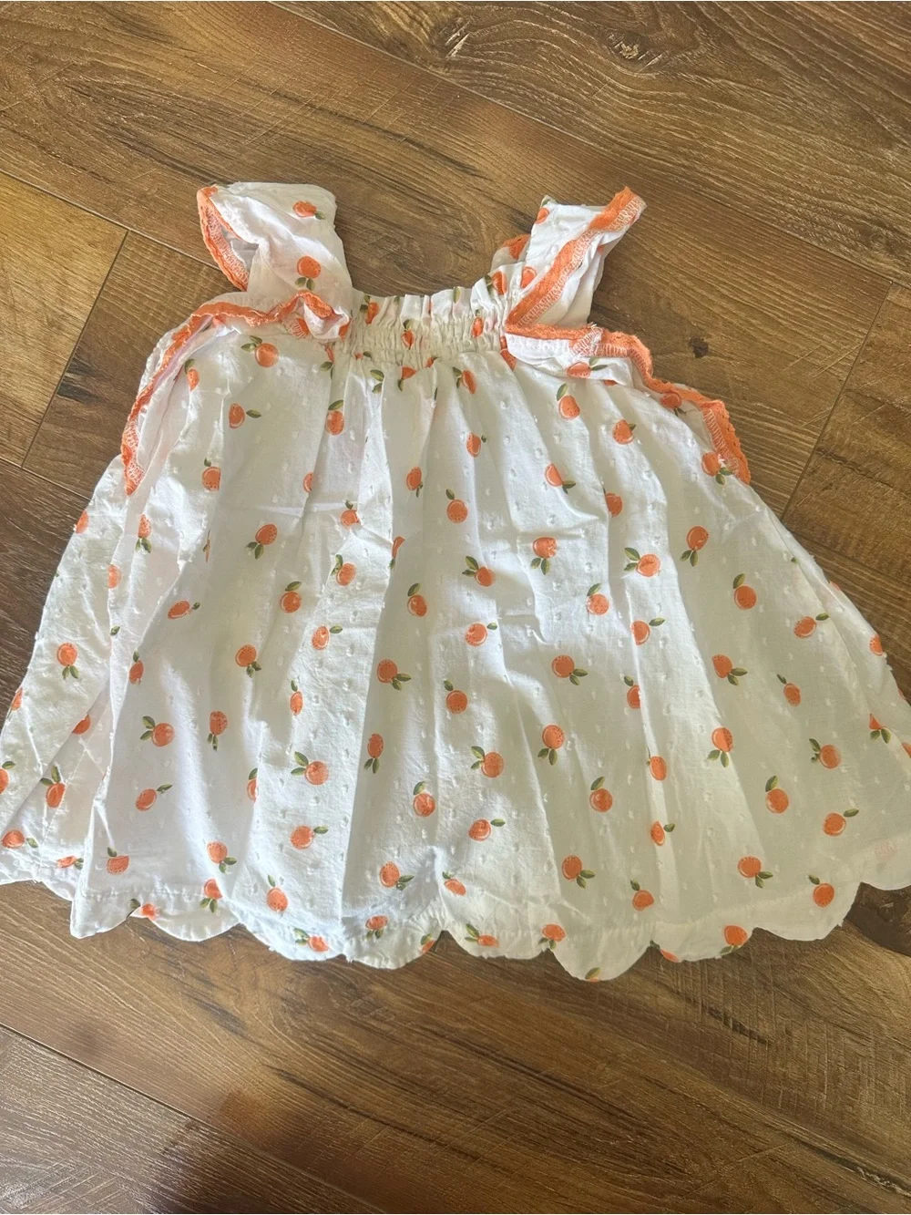 OshKosh B'gosh Light Blue Denim Floral Kids Overall Dress